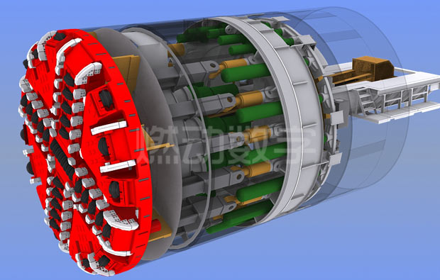 隧道盾構(gòu)機(jī)三維動(dòng)畫制