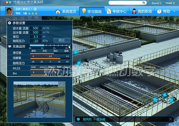 膜生物反應(yīng)器MBR的運行與控制三維仿真教學(xué)